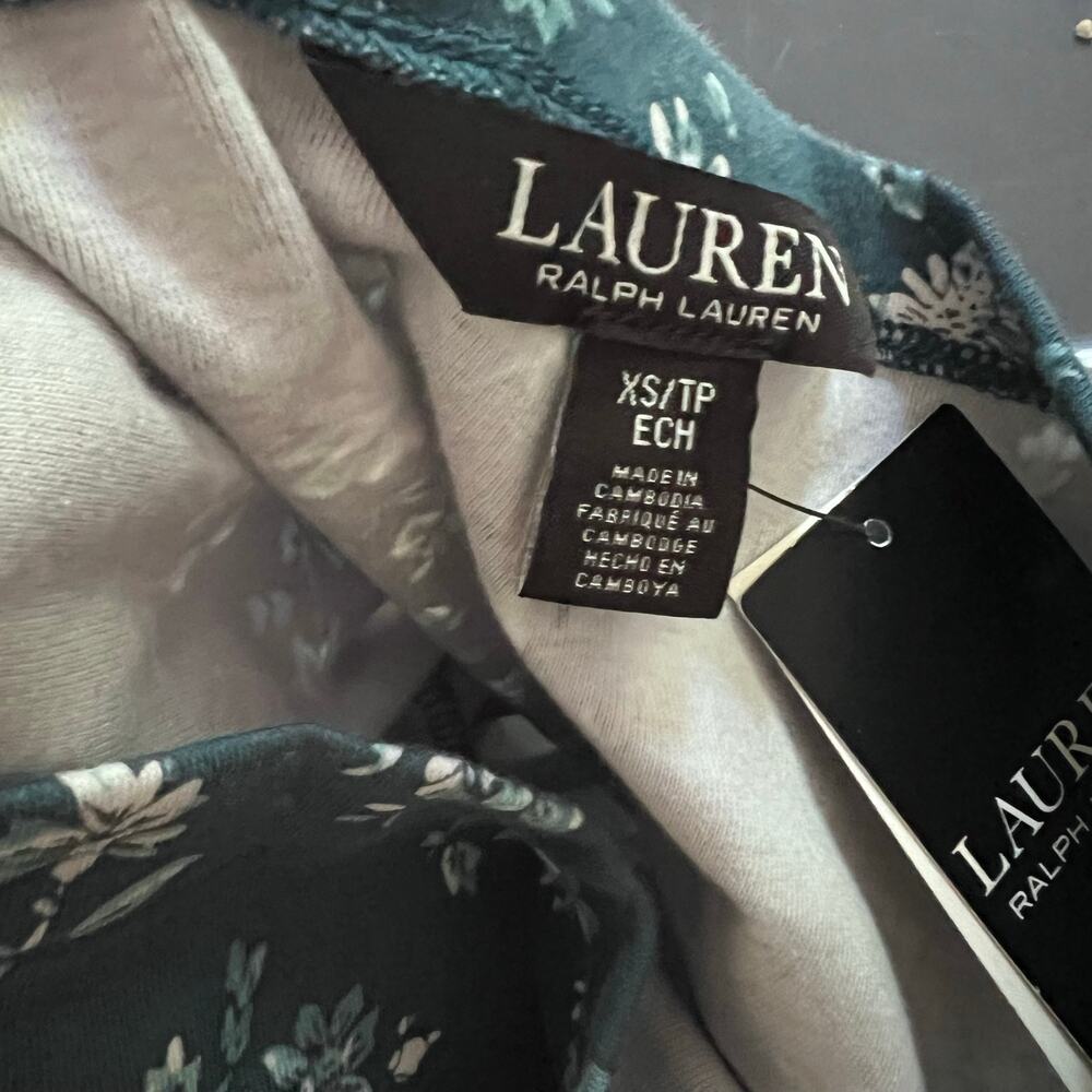 Lauren Ralph Lauren Women's Floral Stretch Cotton Midi Dress Size: XS - Picture 4 of 6